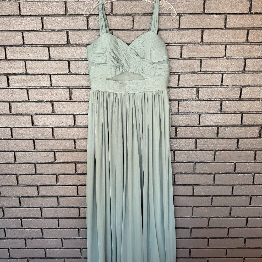 Sage / Muted Teal Formal Gown